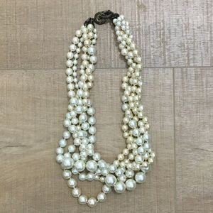 J.Crew Multi Strand Pearl Necklace